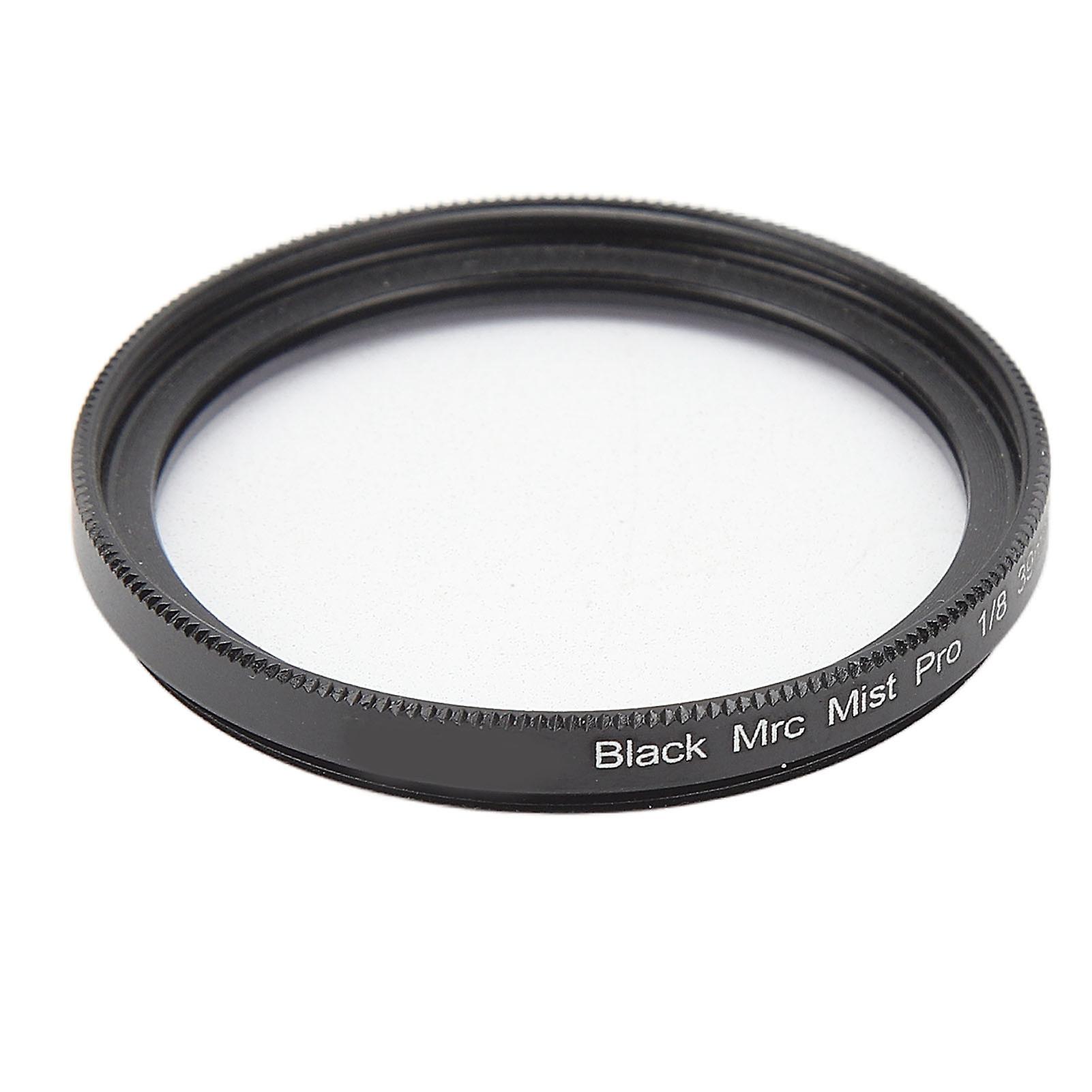 Black Diffusion 1/8 Lens Filter Black Mist Diffusion Lens Filter for Video Shooting Portrait Shooting Still Life Scenery 39MM 