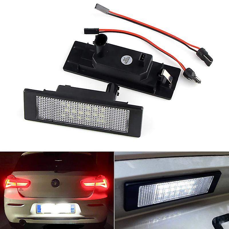 2x Car Led License Number Plate Light No Error 24 Leds 6500k For Bmw E81 E87 E63 E64 E89 Z4 F20 F21 Car Light Source Accessories