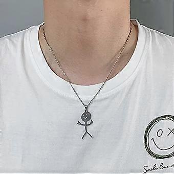 EUEAVAN Gepersonaliseerde Grappige Doodle Hanger Ketting