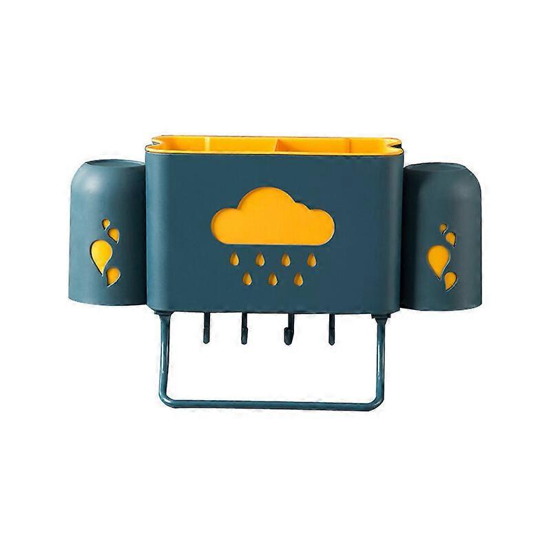 Wall-mounted toothbrush holder bathroom creative mouthwash cup