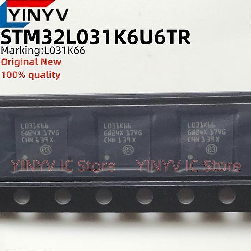 10pcs STM32L03 6U6TR L03 glassware 66 UFQFPN32 STM32L03 glassware 6U6 STM32L031 ARM microthoracIC MCU 32BIT 32KB chip FL spatula new quality 100%