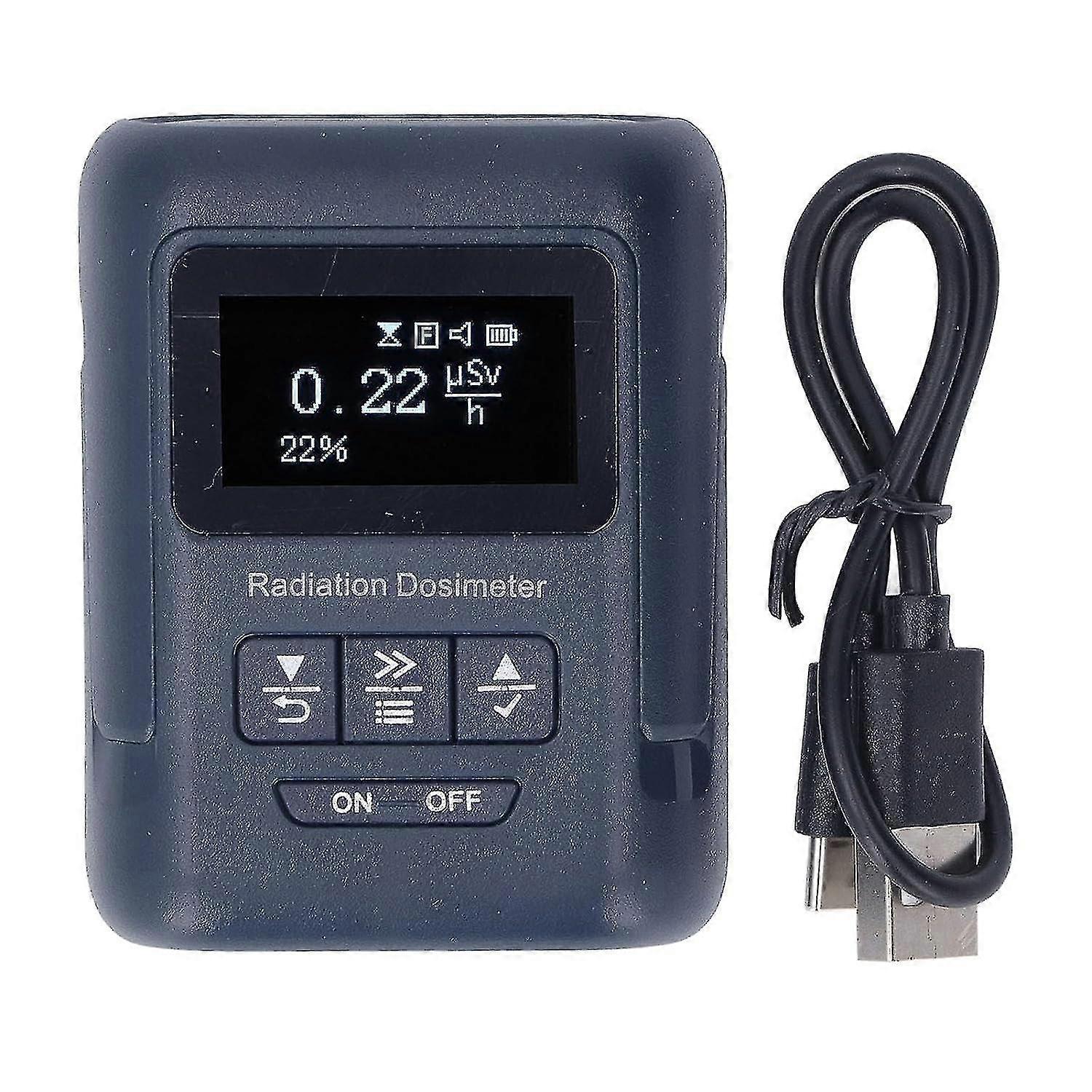 Gm 100h Radiation Dosimeter Digital Nuclear Radiation Detector Monitor Meter Geiger Counter