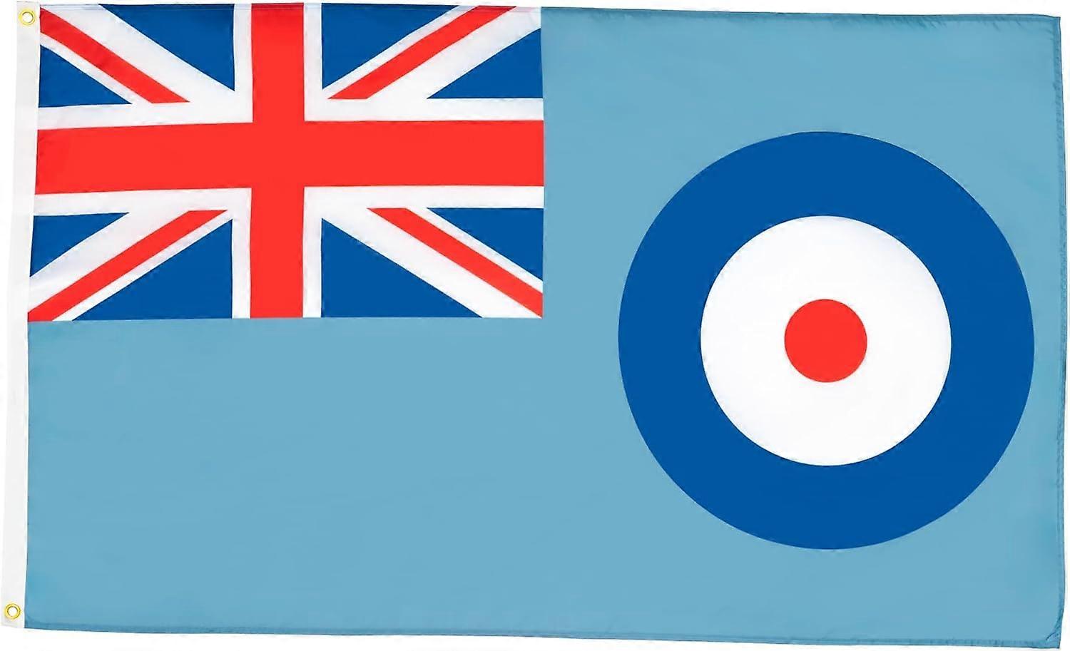 Raf Ensign Flag - - 100% Polyester Royal Air Force - British Armed Forces Banner with Two Metal Grommets - Fade Resistant - Vivid Colors
