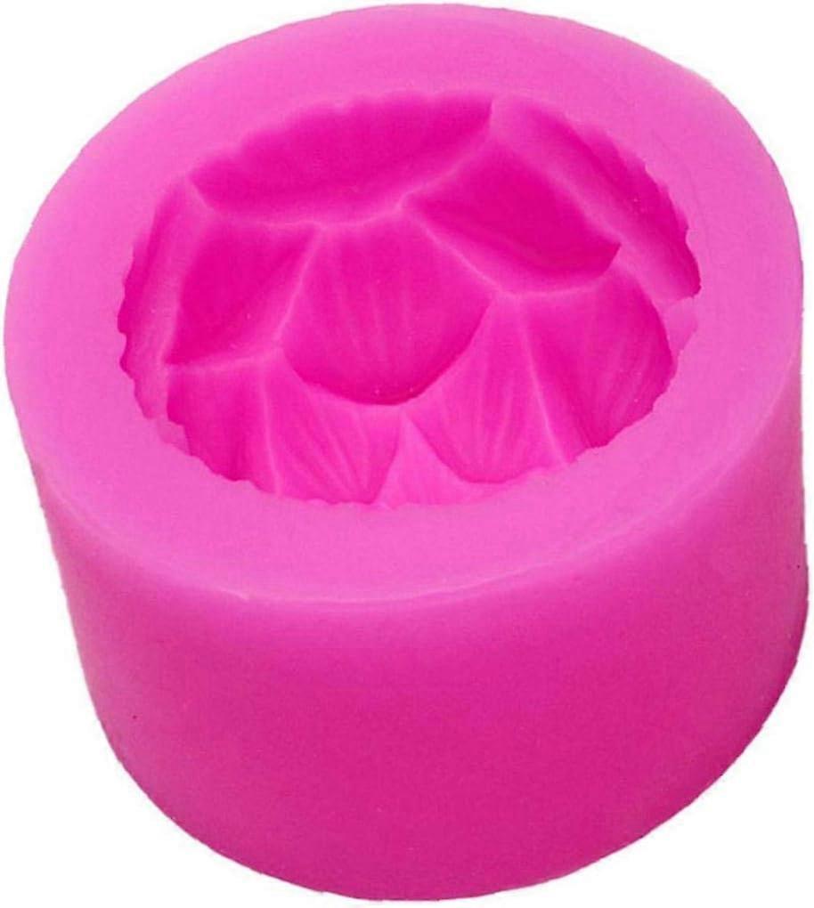 3D-Lotus-Blumen-Kerze-Form, Silikon-Form fr Hausgemachte Kerzen, Seife, Fondant, Schokolade, Sigkeiten, Kuchen