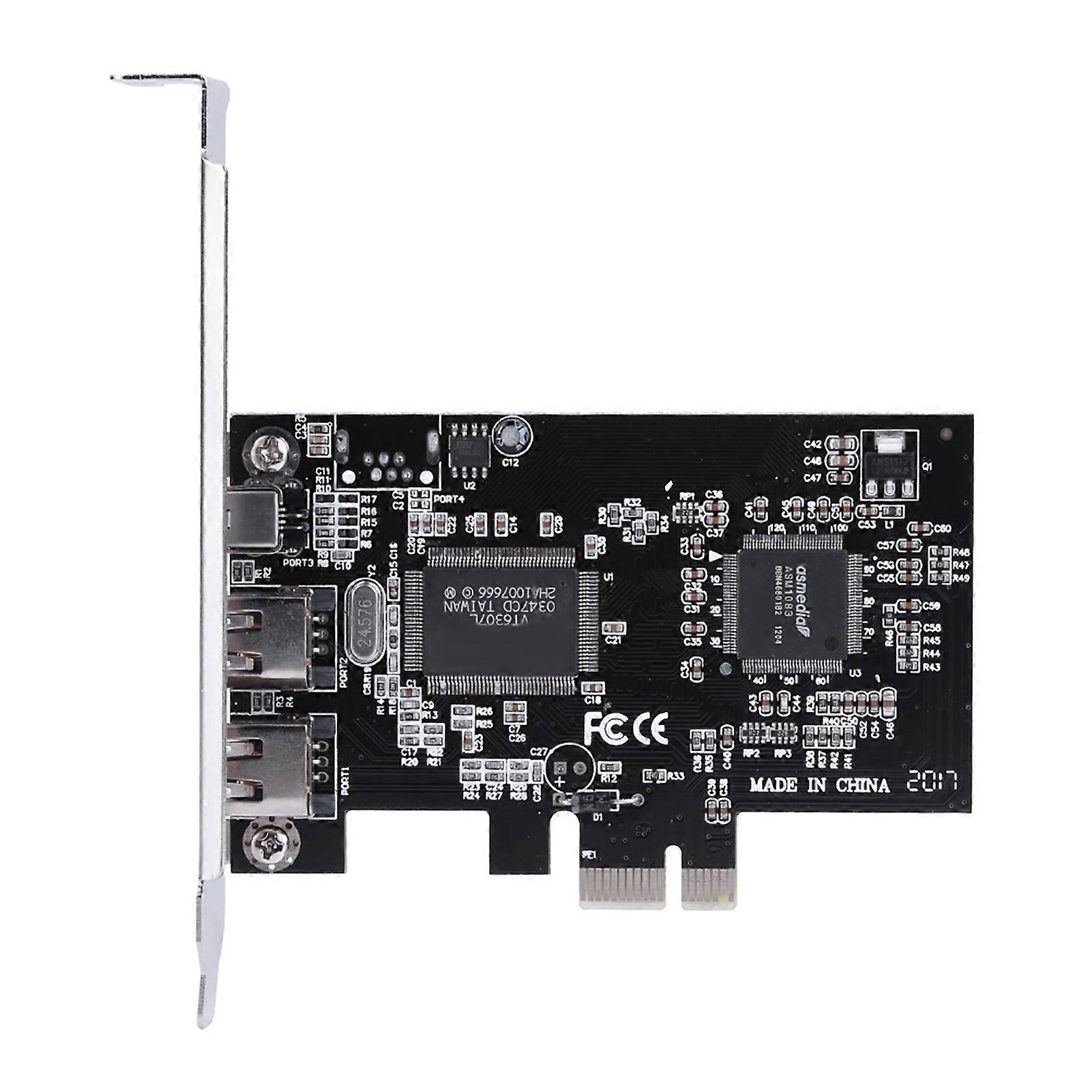 PCI-E PCI Express FireWire 1394a IEEE 1394 Controller Card with Firewire Cable