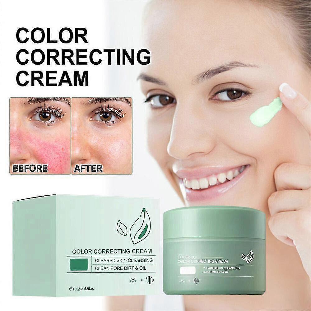 100g Color Correcting Facial Cream Hydrating Color Correcting Pigment Cream Sunscreen 2024 New