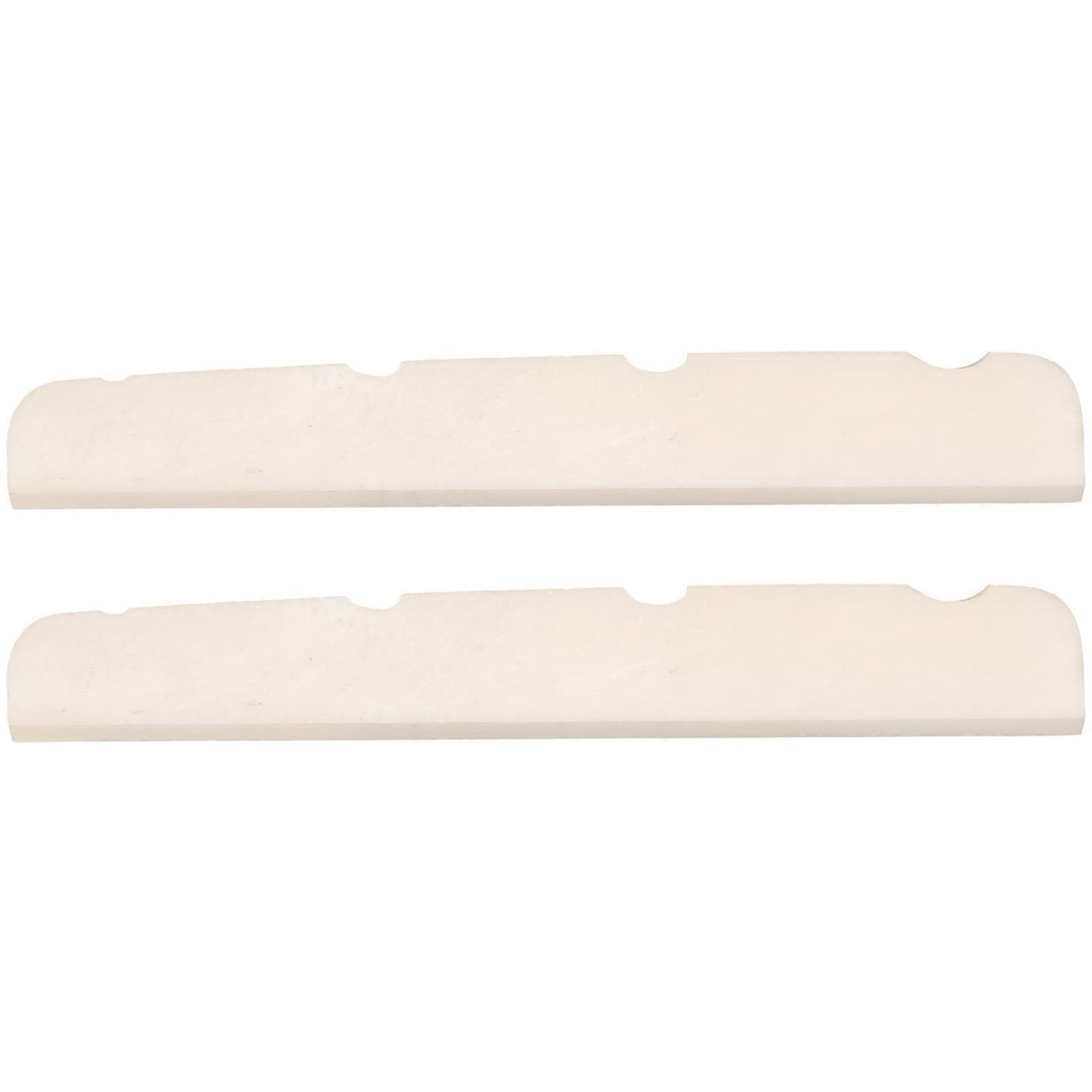 2Pcs Guitar String Nuts Ox Bone Guitar Bridge Saddle Replacements Guitar Accessories
