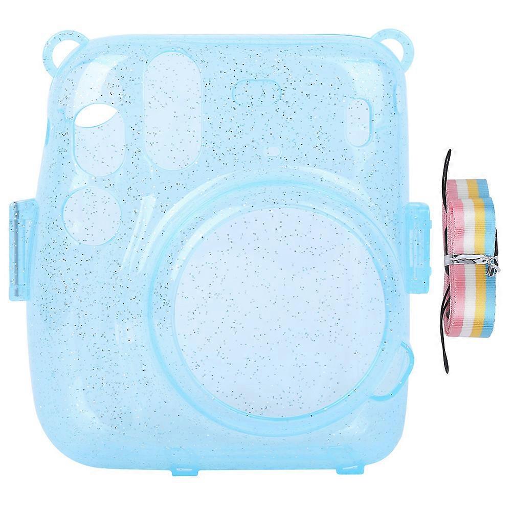 PVC Camera Protective Case Cover Shell Scratch Proof Antifall for Instant Camera mini11(blue )