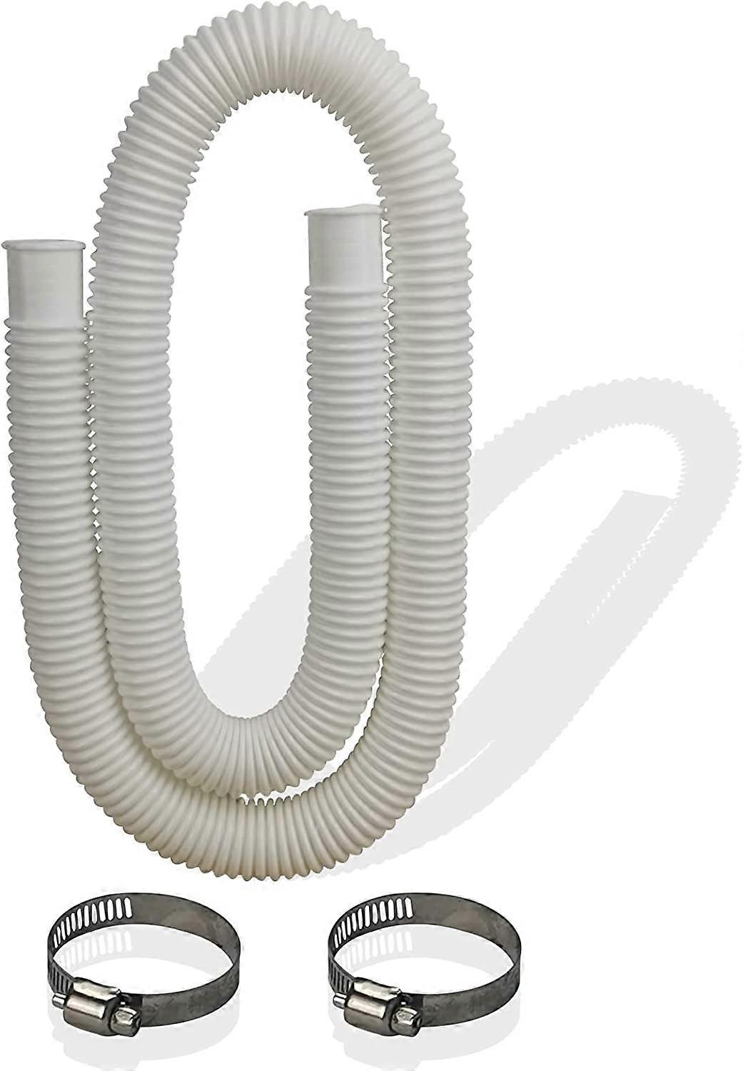 Swimming Pool Replacement Hose, Swimming Pool Hose For Above Ground Pools, Swimming Pool Filtration Pump Replacement Hose With 2 Metal Connection Ring