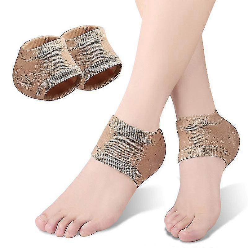 Gel Silicone Heel Protector Sleeve Heel Pads Heel Cups Plantar Fasciitis Support