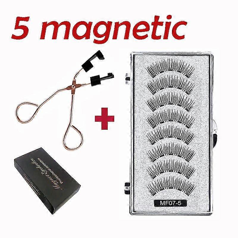 Magnetic Eyelashes Without Eyeliner Reusable False Lashes With Clip