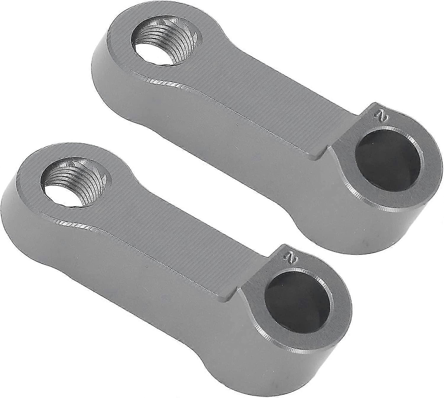Motorcycle Mirror Extender Extender Aluminum (silver) (2pcs)
