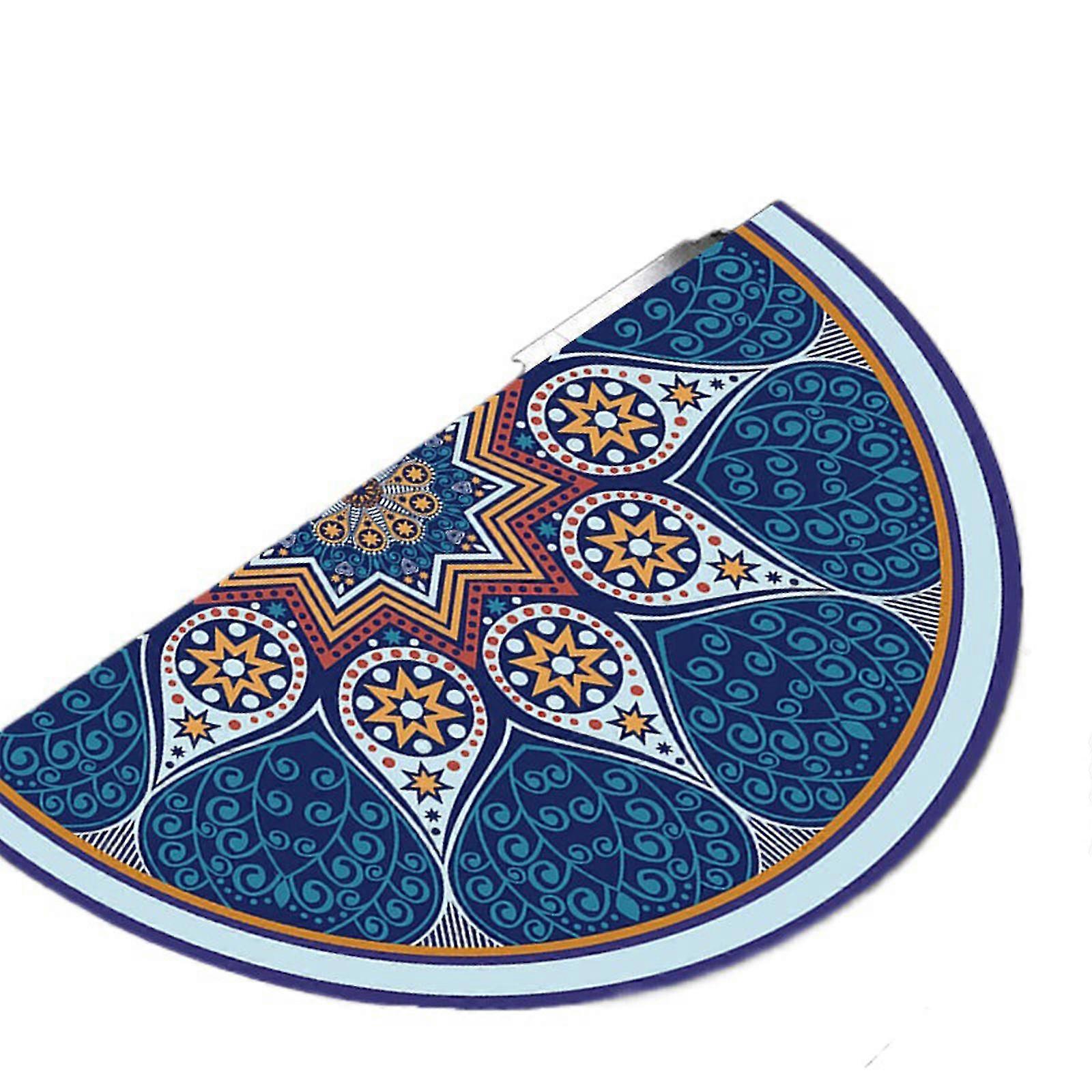 Semicircular Floor Carpet Mat Half Round Entrance Door Rug Non-slip Welcome Doormat For Patio Front