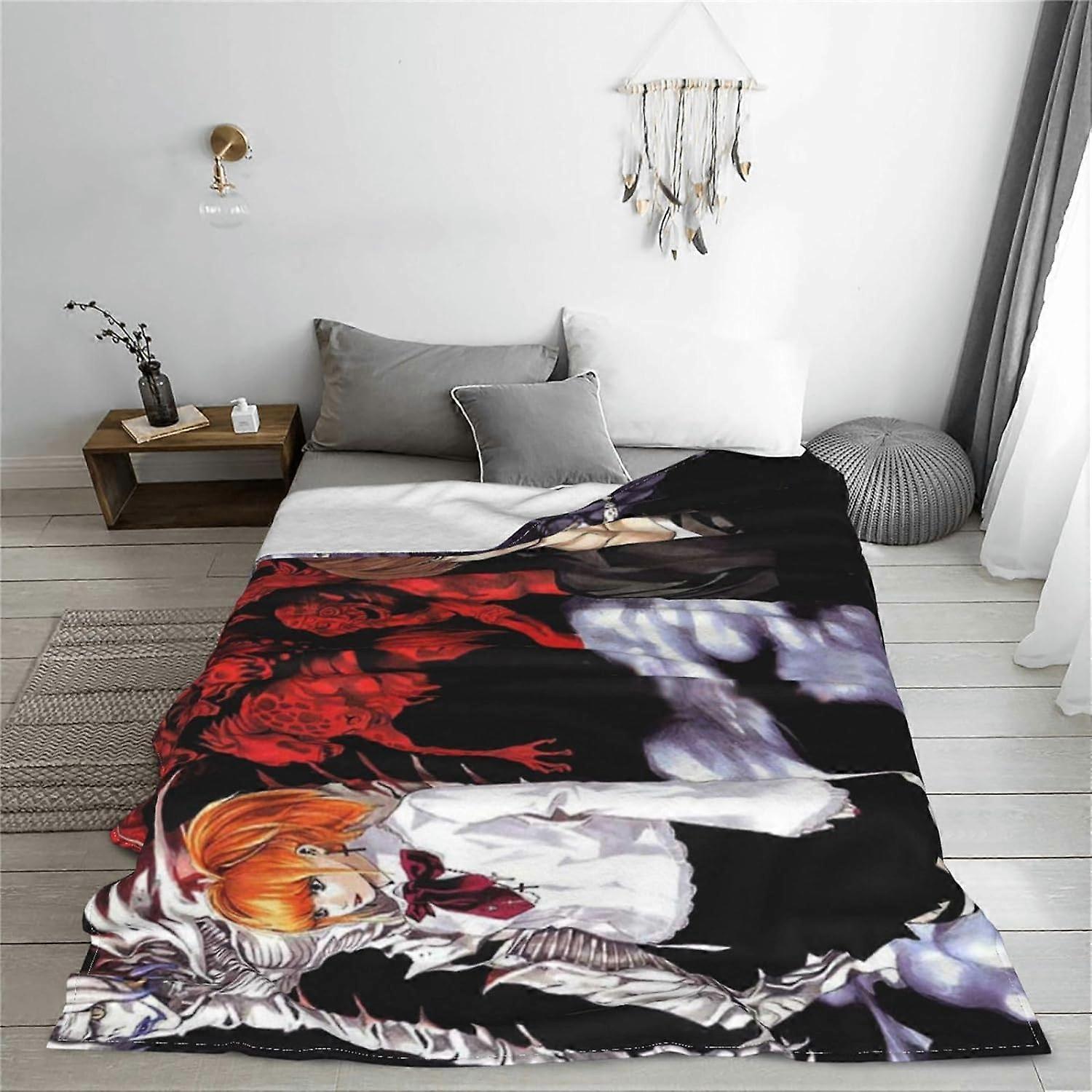 Cobertor de anime, cobertores, cobertor fofinho, colcha, cobertor de sofá, cobertor único, cobertor duplo, cobertores de piqueniqueA-59