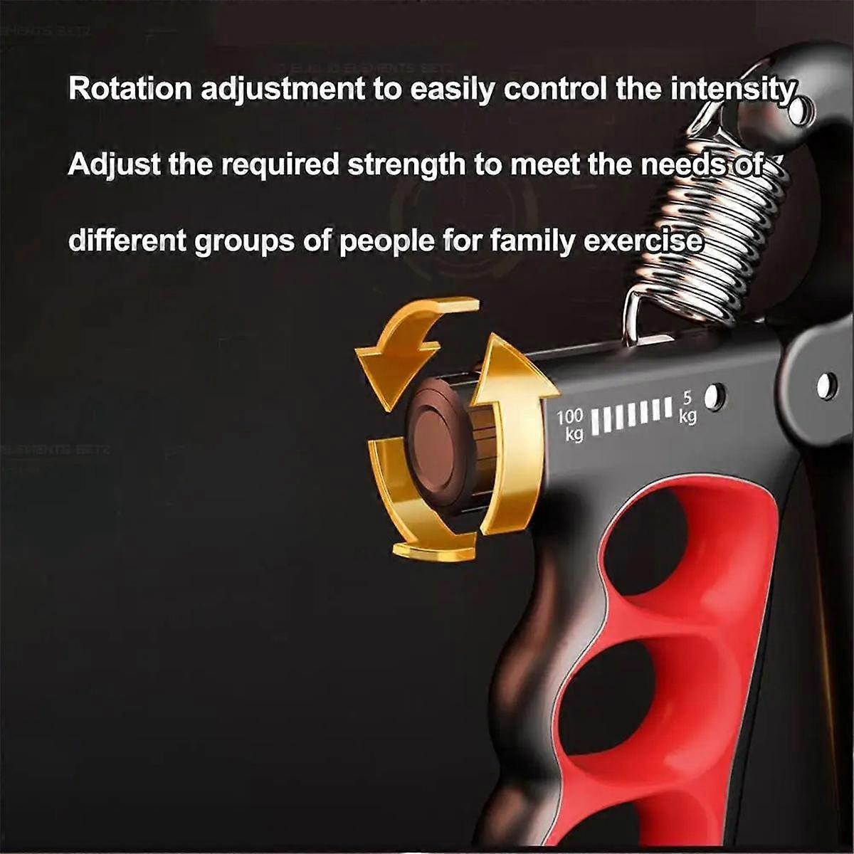 Adjustable Hand Grip Strengthener Hand Grip Trainer with Counter Wrist Forearm Hand Exerciser for M