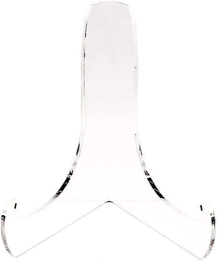 1 Piece Acrylic Plate Stand Angle Acrylic Book Stand Acrylic Easel Acrylic Plaque Stand Table Top Easel Card Picture Stands Plate Holder with Deep Sup