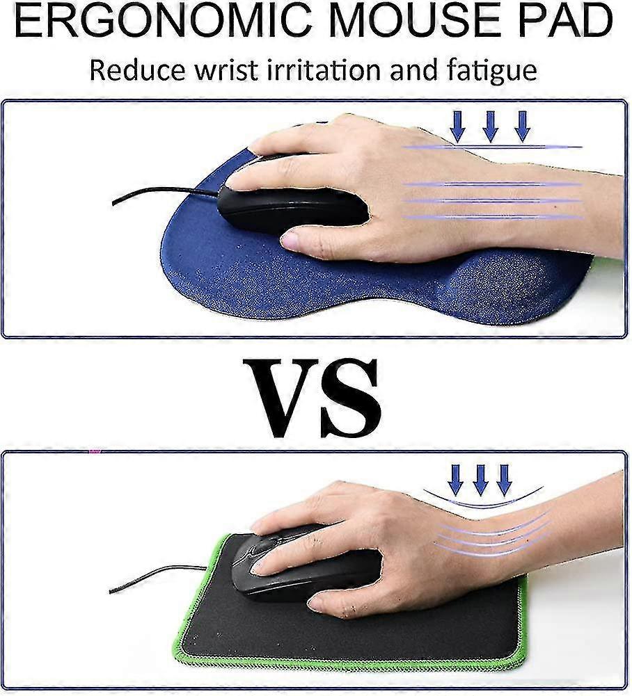 Gel Mouse Pad With Gel Backing Non-slip Rubber Base Special Textured Surface