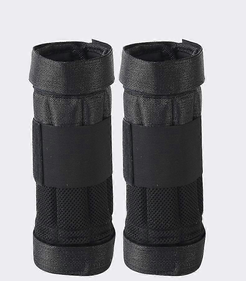 2 Packs Max Loading 1kg Adjustable Ankle Weighted Exercise Leg Weighted Workout Weight Loading Wrapblack