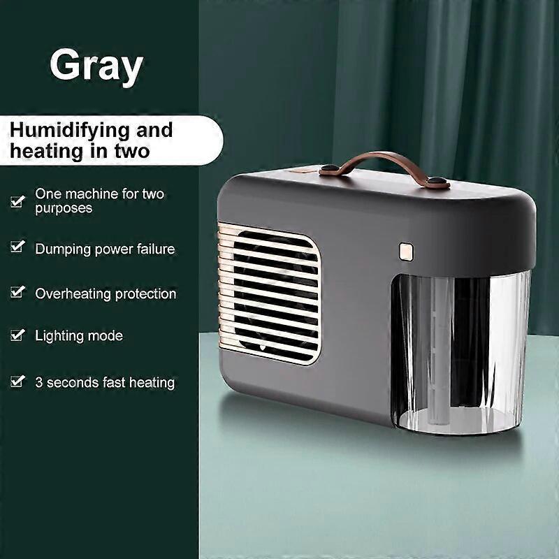 Elektrisk varmeapparat Varm vifte luftfukter for hjemmevifteovner Håndvarmer Vann Tåke Essensielle oljer Diffuser Mist Maker Lights