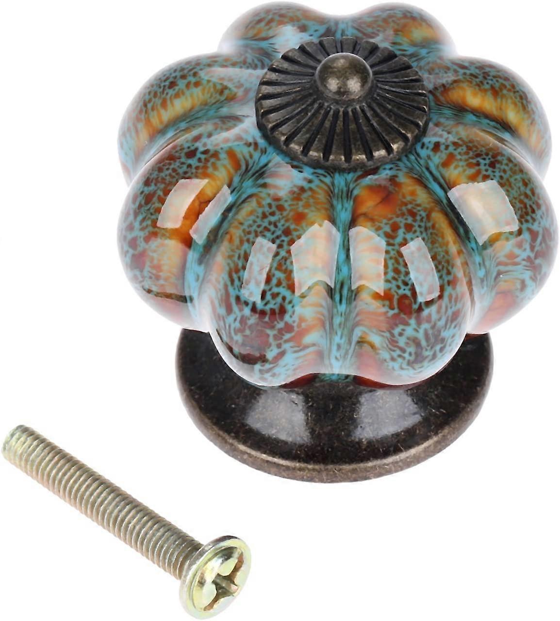 10 Pcs Pumpkin Shaped Drawer Knobs