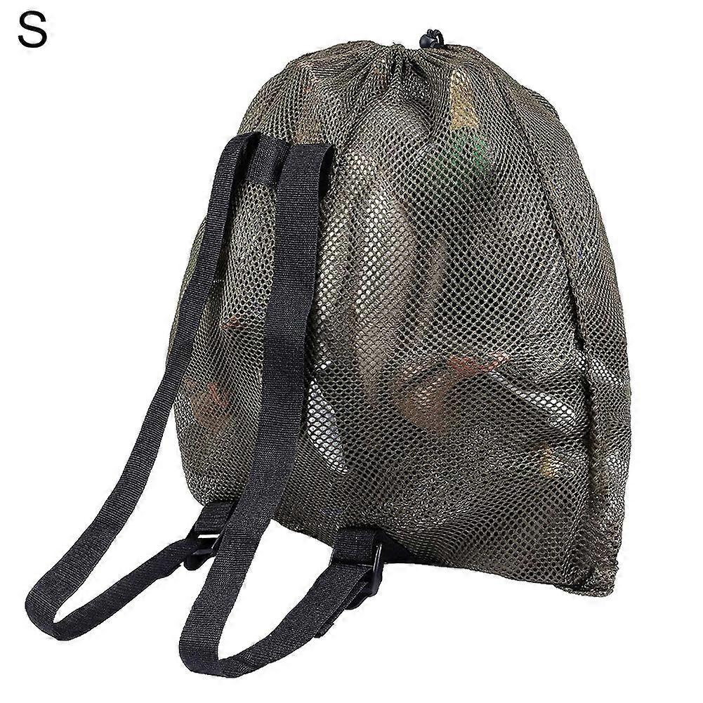 Kaesi Outdoor Duck Gooses Mesh Luring Decoy Shoulders Bag Drawstring Hunting Backpack