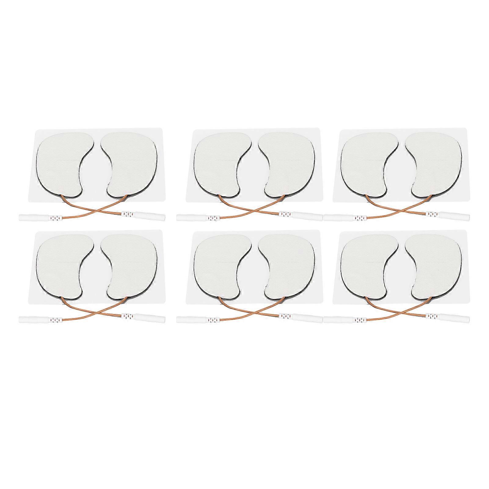 12pcs Eye Electrode Patch Self Adhesive Reusable Replacement Electrode Pad Accessory for Chest Muscle 2.5mm / 0.1in