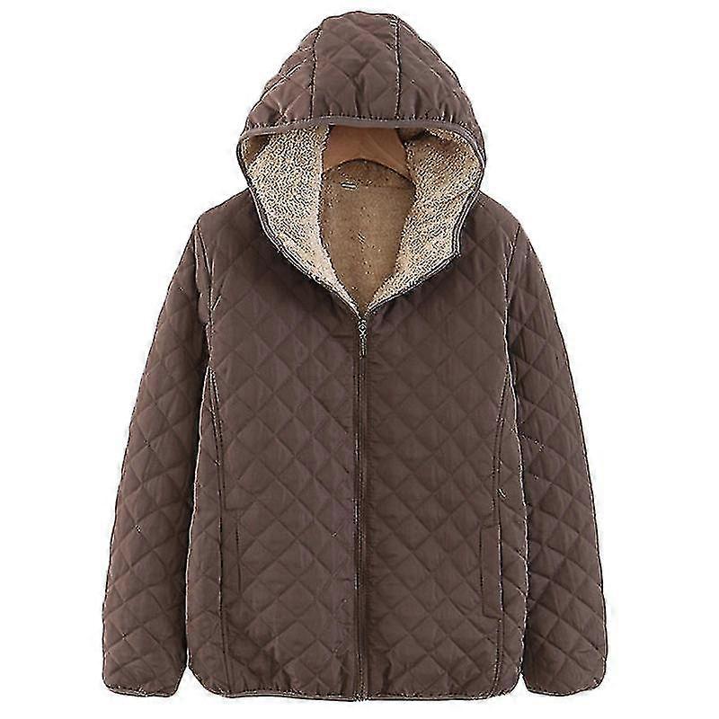 kvinner hette fleece fôret jakke hettegenser