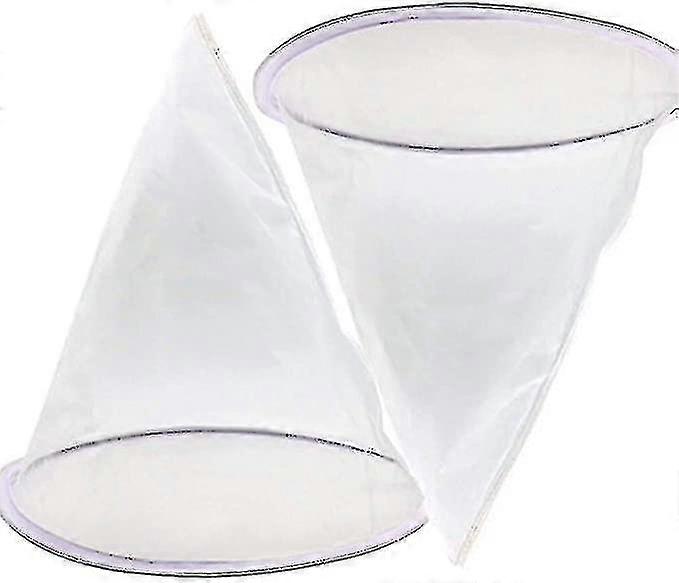 2pcs Honey Filter Fine Mesh Strainer Net Apiary Beekeeping Equipment Tools Cone Filter With Metal Circle For Honey Extracting