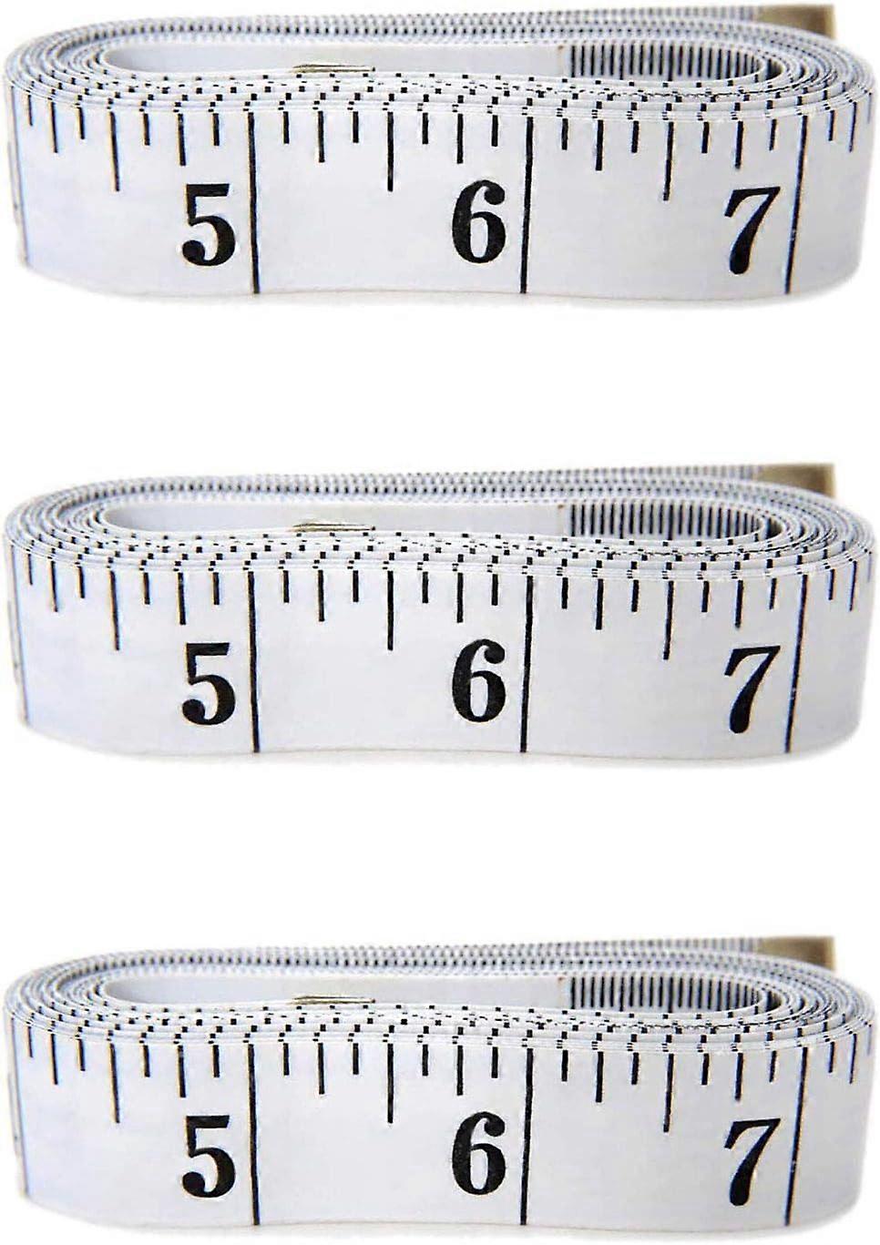 Family Body Double Sided Measuring Ruler Set of 3 - 150cm - White GROOFOO