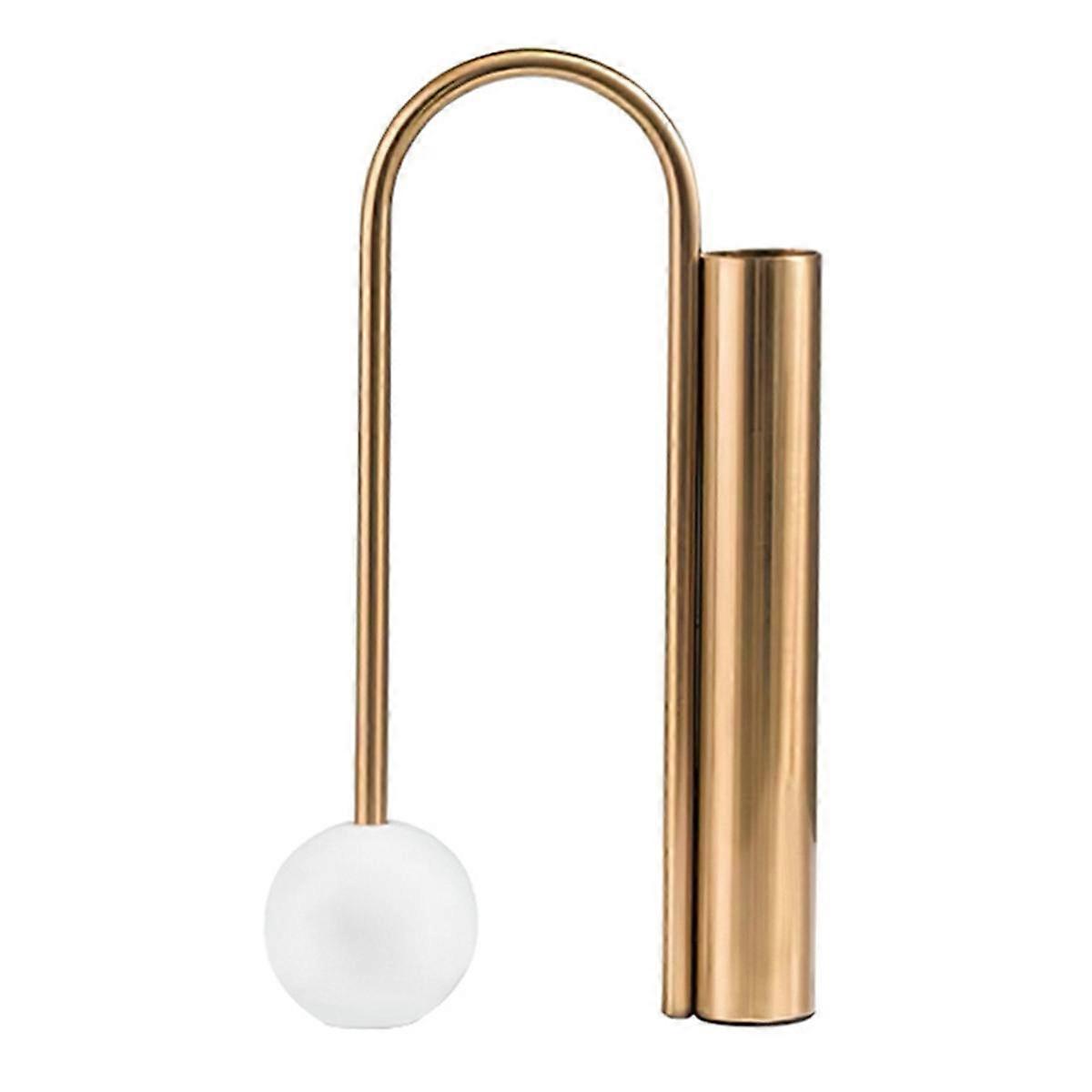 アイアン花瓶 リビングルーム 寝室 手工芸品装飾 手工芸品装飾 フラワーアレンジメント ホームデコレーション ゴールド L