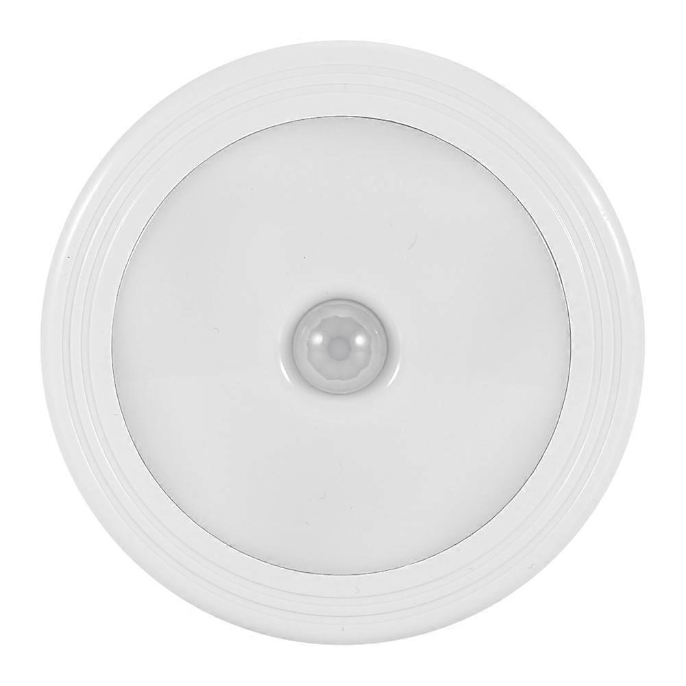 Intelligent LED Infrared Sensor Human Body Induction Night Light Lamp White