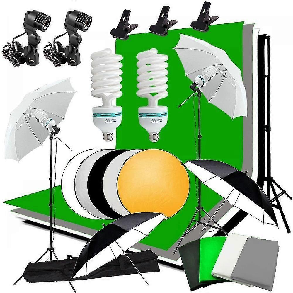 Studio Umbrella Photo Lighting Backdrop Kit