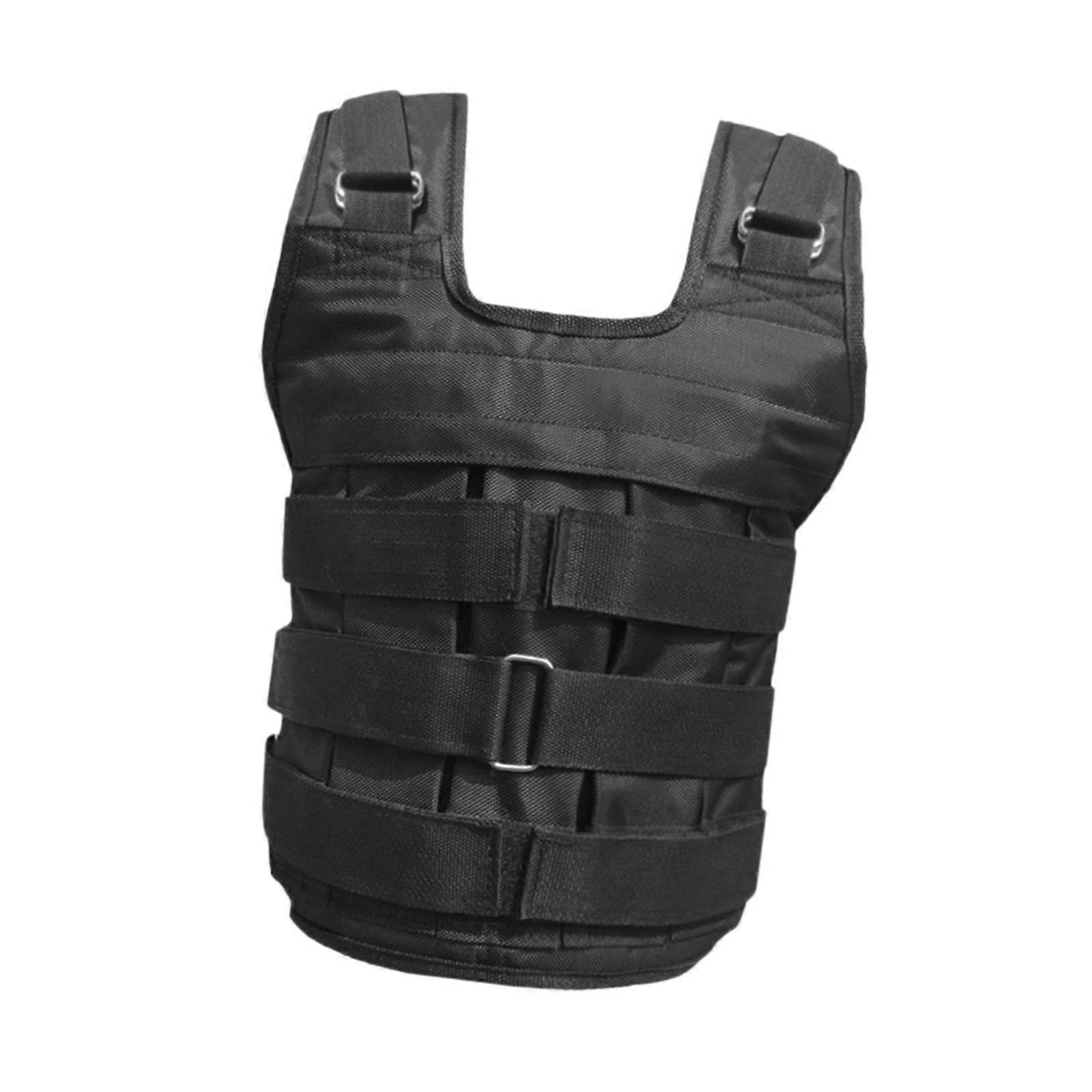 Gilet lesté réglable pour entraînement, gilet lesté robuste, poids non inclus, peut supporter 110 lb