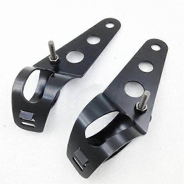 2pcs 38mm-48mm Universal Motorcycle Headlight  Mount  Brackets Fork Ear Chopper Headlamp Holder