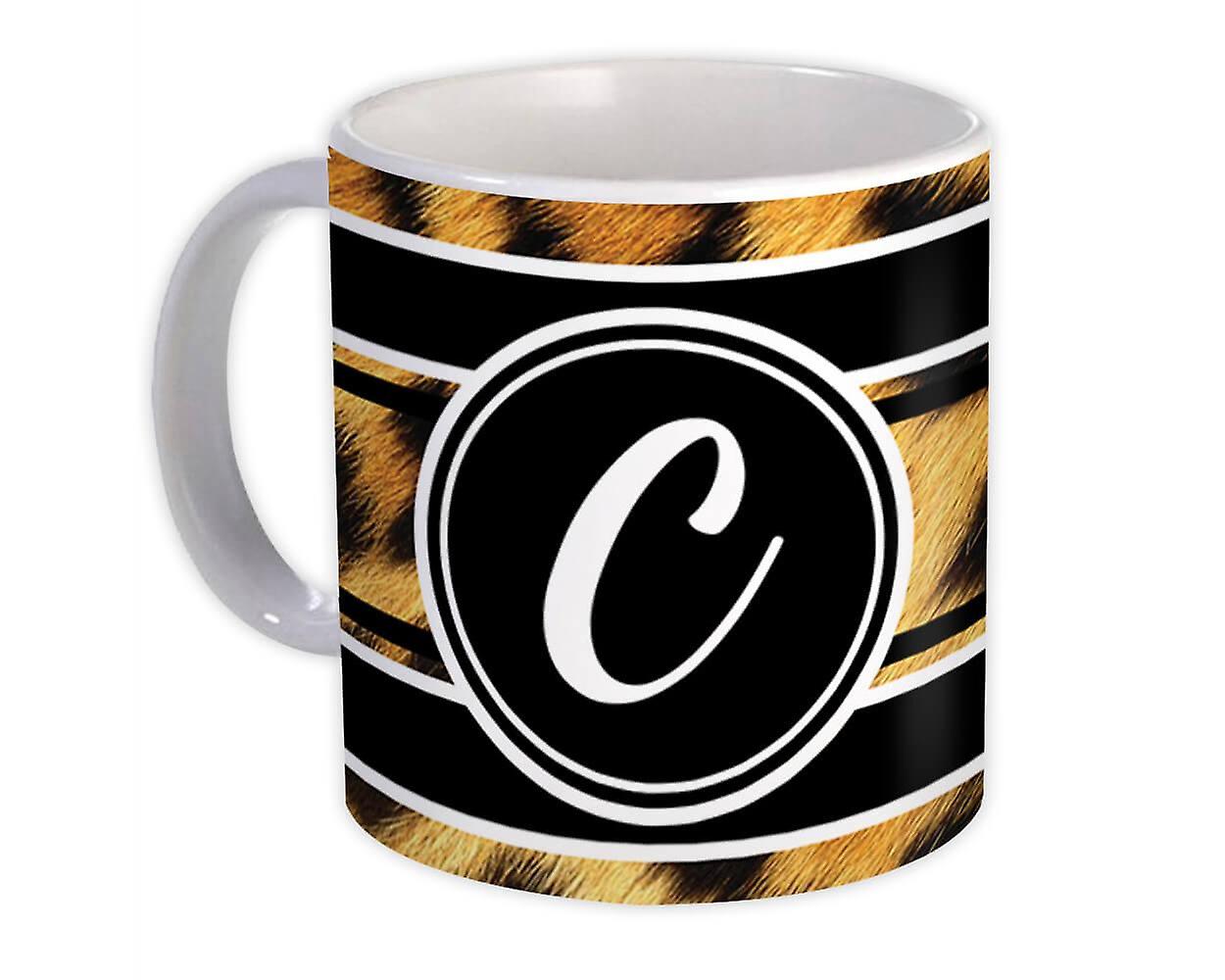 Geschenkmok: Monogram Letter C Dieren