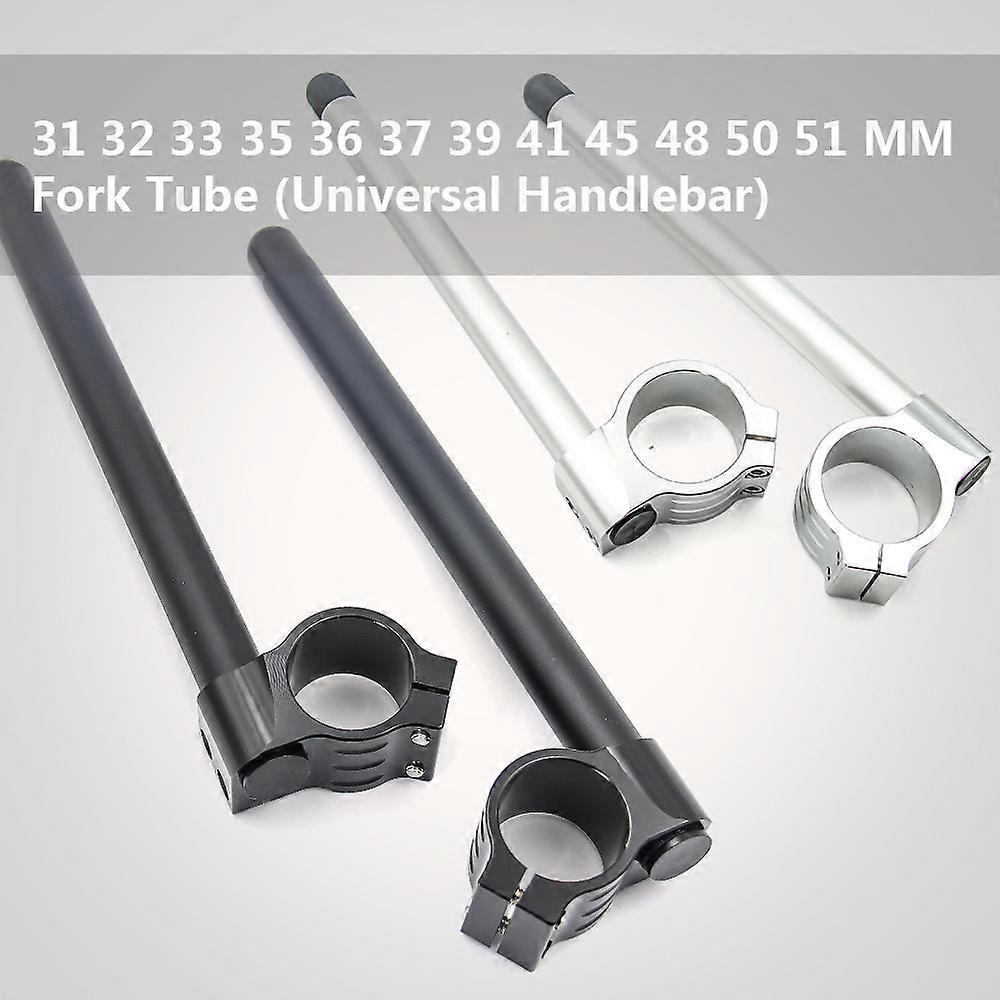 Motorcycle Handlebar Racing Adjustable CNC 32 33 35 36 37 39 41 45 48 50 51 MM Clip On Ons Fork Handlebars Handle Bar Cafe Racer