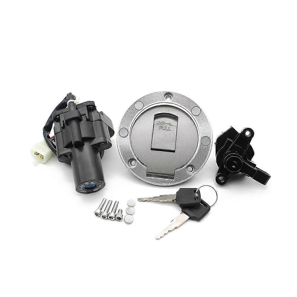 Ignition Switch Fuel Tank Cap Cover Lock Set With Keys For Yzf600r Yzf1000r Xjr 1200 Xjr1300 Xjr400