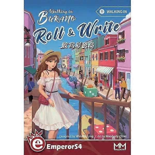 Walking in Burano Roll & Write Board Game