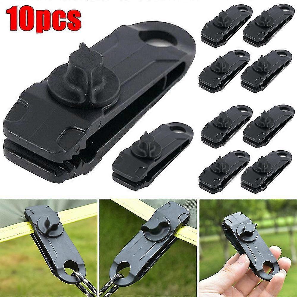 1/5/10 Pcs Reusable Tent Clips Durable Awning Tarp Clamps Tarpaulin Buckle Camping Accessories Tool