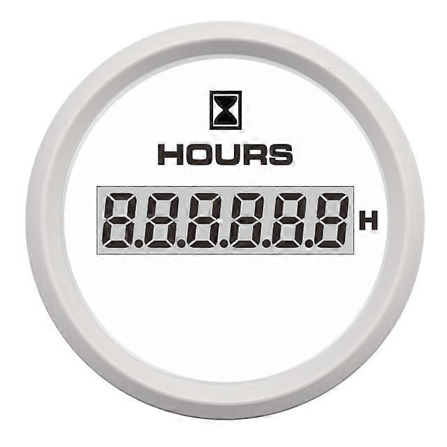 HD Waterproof 52mm Digital Hourmeters LCD Display Hour Meters Clock Gauge For Marine Boat Motorcycle Car Gauges 8 colors Backlit