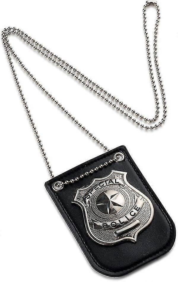 子供のためのアメリカの警察バッジをドレスアップ - 警察はアクセサリーをドレスアップ - チェーンとベルトクリップで警官のスワットとFBIの警官バッジ