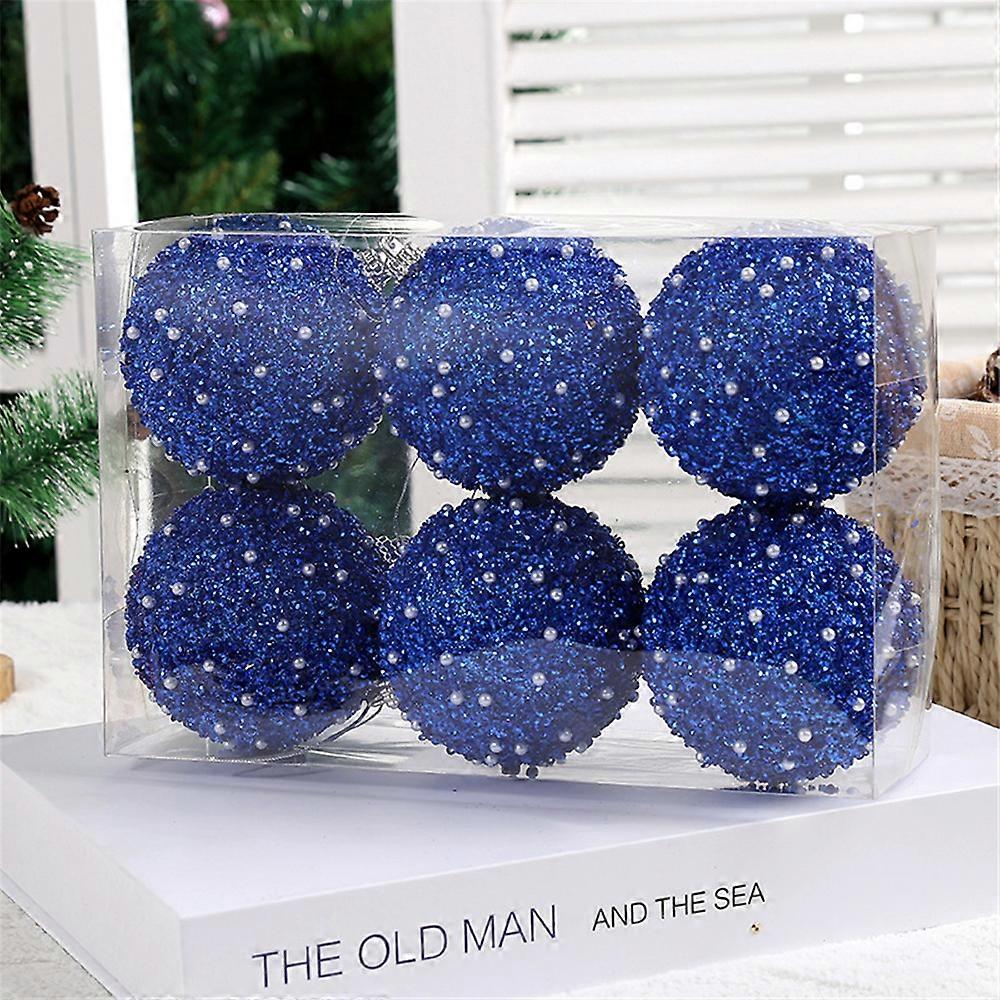 6Pcs/Set Christmas Tree Baubles Set Xmas Tree Hanging Ornaments Pendants For Christmas Decoration Kit