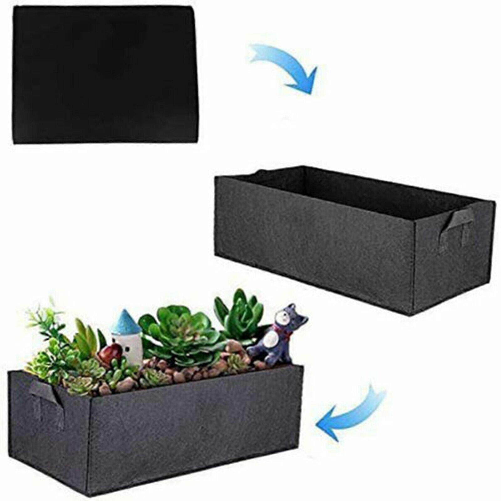 upphöjd trädgårdsbädd planteringstyg utomhusväxt blomma grönsaksbehållare kruka, 100% ny