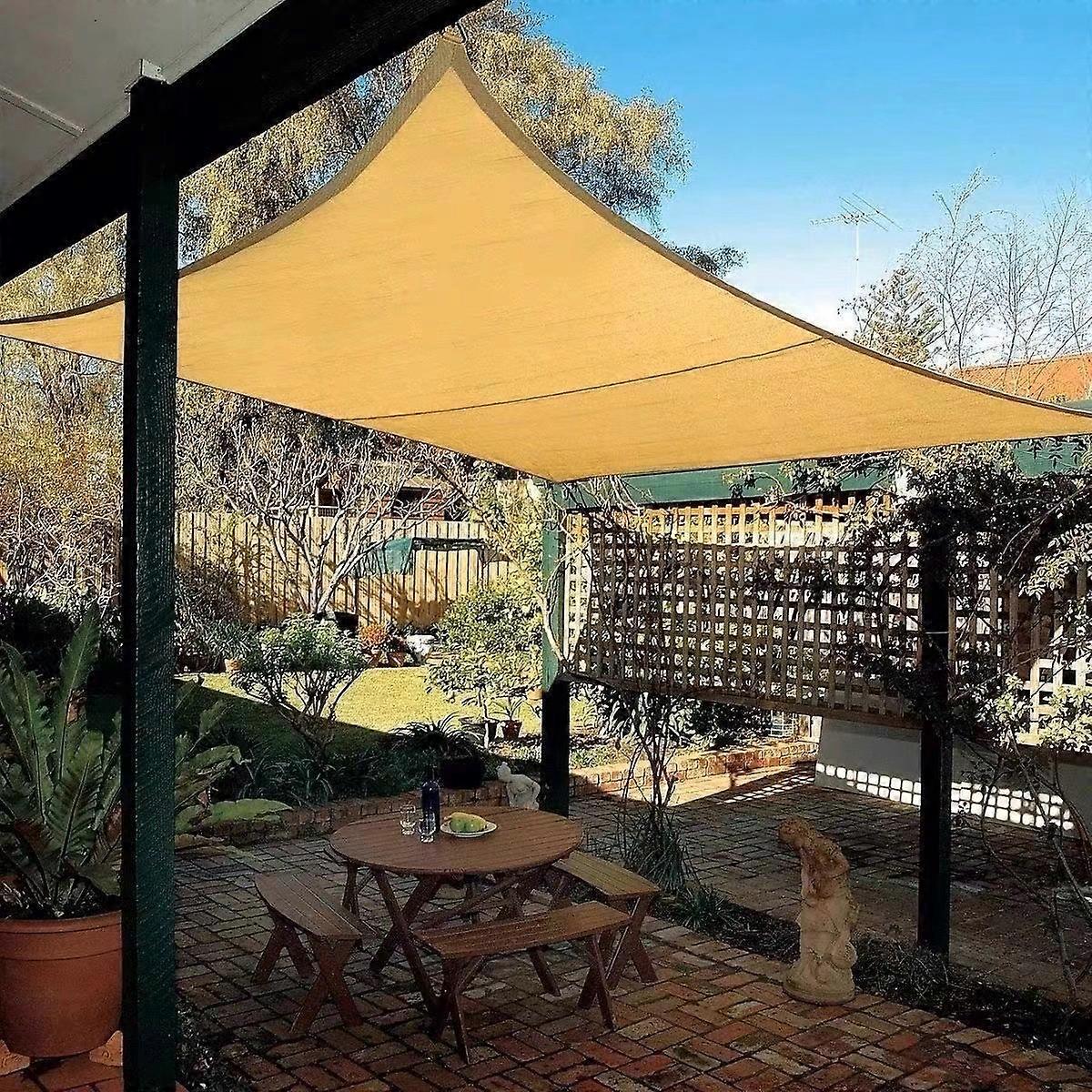 Rectangular Shade Sail,90% UV Resistant Sun Shade Breathable Mesh Sun Protection for Garden Patio Camping Balcony Awning (3x5m)