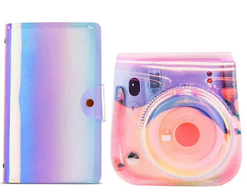 for Fujifilm Mini 8/Mini 8S/Mini 9/Mini 11/Mini 12- Leather Camera Bag Cover Single Shoulder Strap, Protective and Portable Case Compatible with Insta