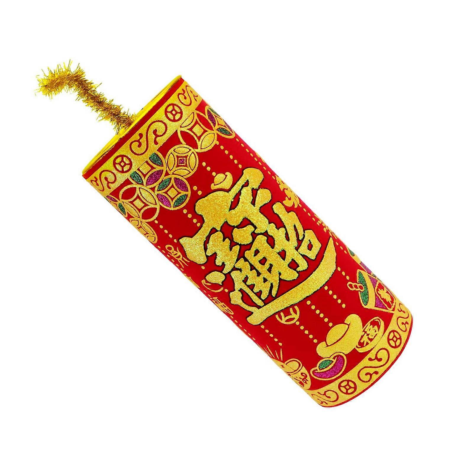 Lunar New Year firecracker decorations red spring festival Photo Props holiday party supplies