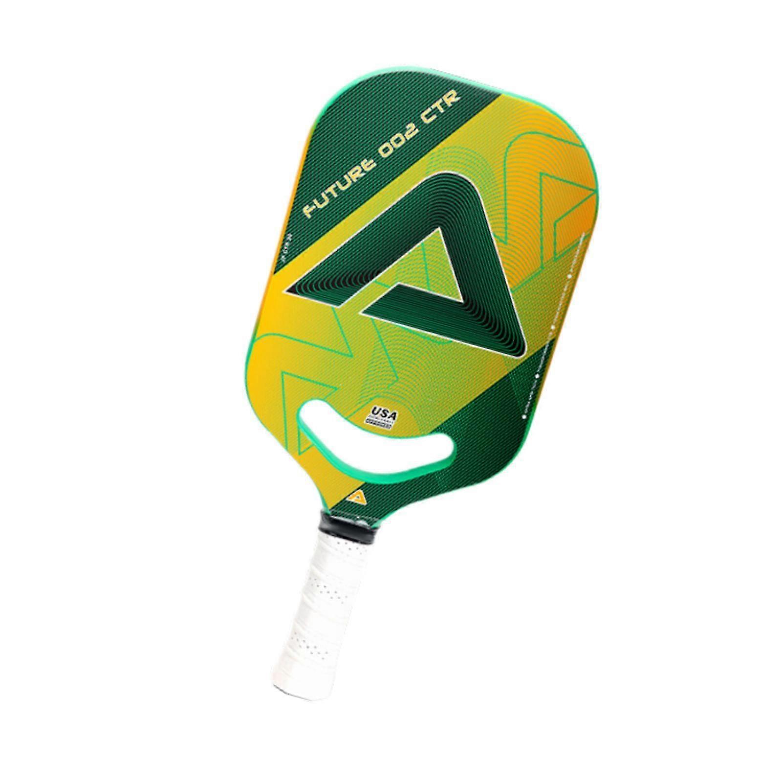 ピックルボールラケット滑り止めテニスラケット練習トレーニングアウトドアスポーツ黄色と緑