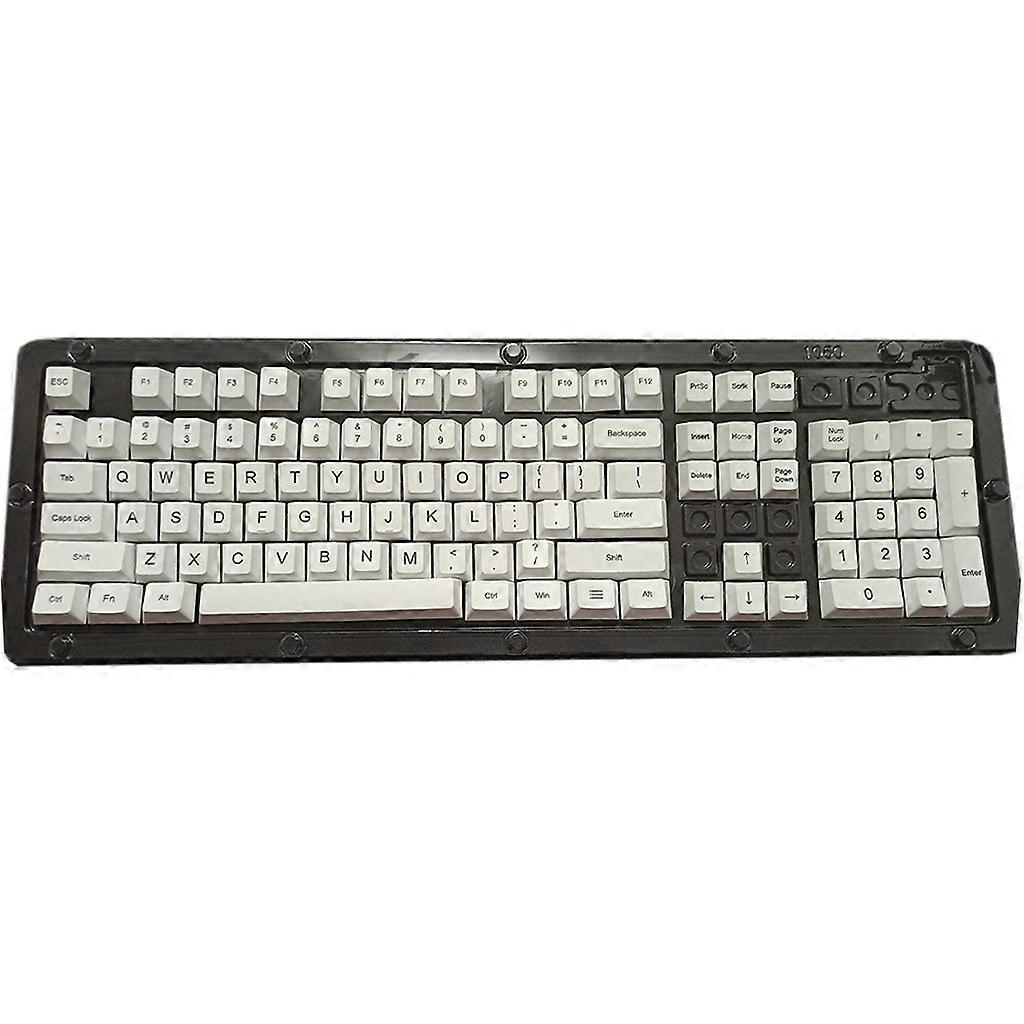 ANSI Layout Dye Subbed 108Keys Cherry Profile White Keycap for MX 61/87/104/108