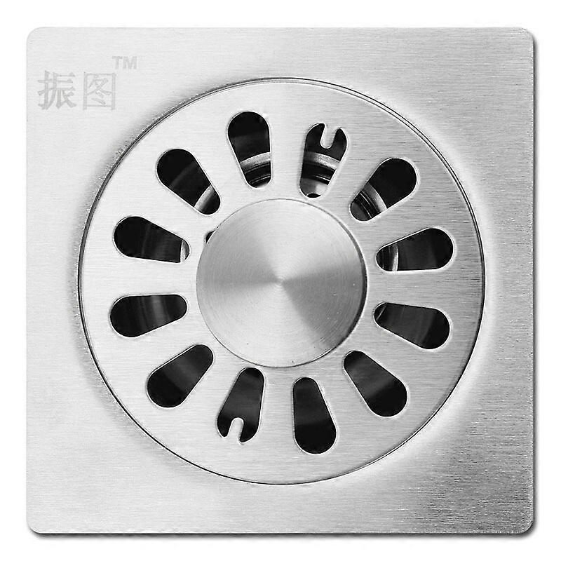 張智ステンレス鋼正方形4インチの床排水乾燥機洗濯機用のモダンなスタイルの排水管バスルーム備品デオドラントストレーナークラフトパイプクリーナー