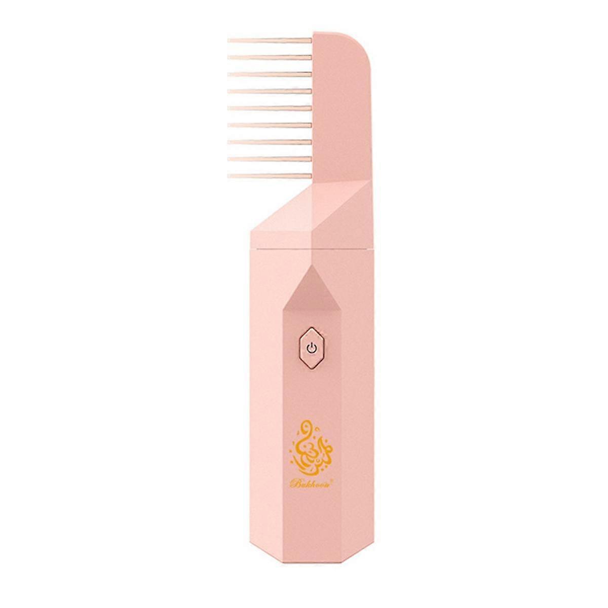Electronic Incense Burner with Hair Air Freshener Ramadan Muslim Aroma Diffuser USB Rechargeable Burning Holder Pink